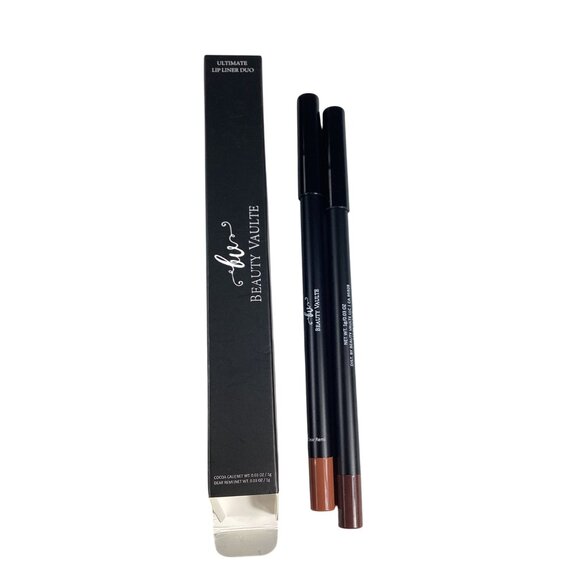 Beauty Vaulte Ultimate Lip Liner Duo Cocoa, Caramel makeup Lipcare Cosmetics New - Picture 1 of 6